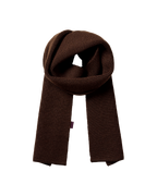 Off-Race Knit Scarf - Light Brown