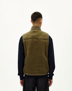 Off-Race Pile Fleece Vest - Deep Olive