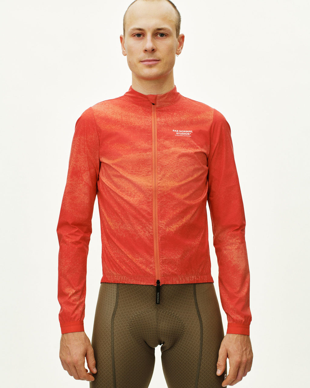 Mechanism Stow Away Jacket - AOP Hibiscus Orange