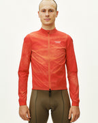 Mechanism Stow Away Jacket - AOP Hibiscus Orange