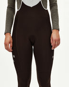 Women's Mechanism Thermal Long Bibs - Dark Coffee