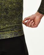 Essential Light Long Sleeve Jersey - AOP Grain Dark Lime