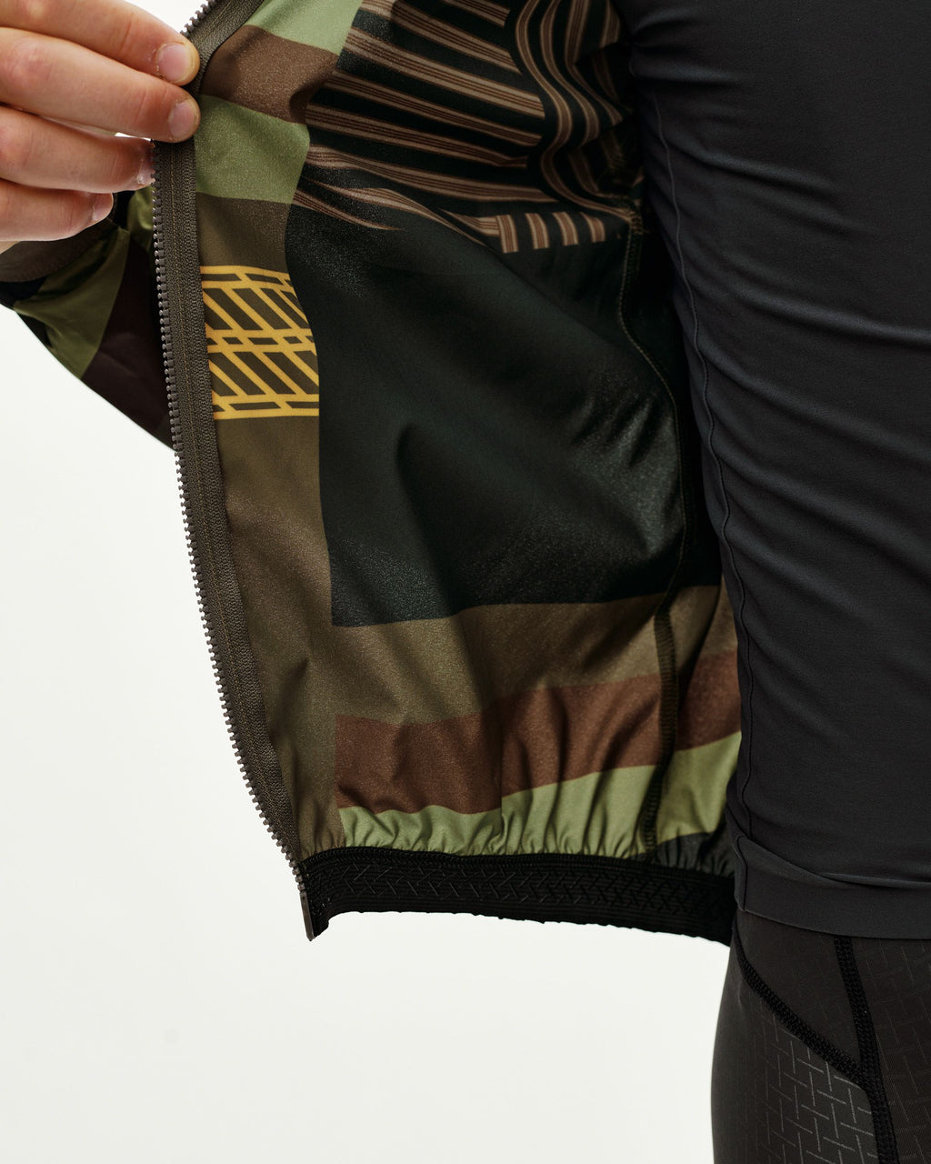 Mechanism Stow Away Jacket - AOP International Green