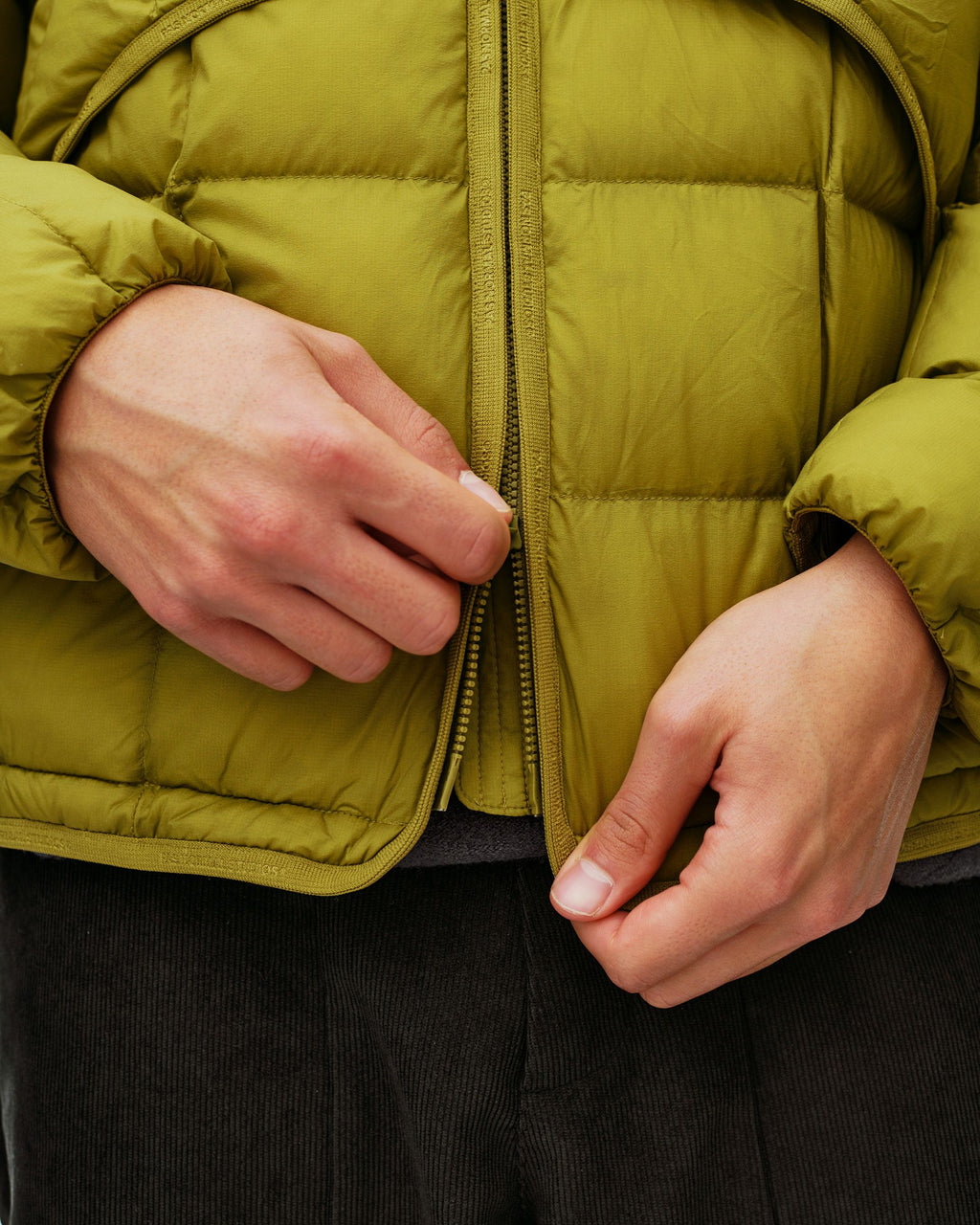 Off-Race Down Liner Jacket - Dark Lime