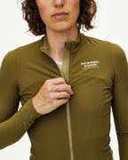 Women's Essential Long Sleeve Jersey - Khaki Green