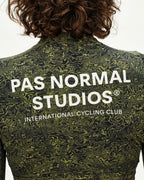 Women's Essential Light Long Sleeve Jersey - AOP Grain Dark Lime