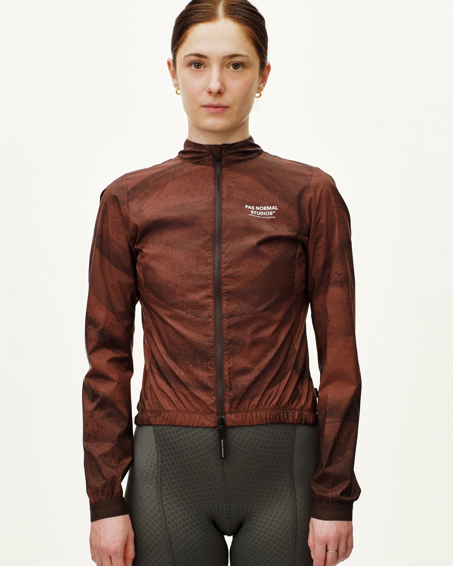Women's Mechanism Stow Away Jacket - AOP Light brown