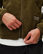 Off-Race Pile Fleece Jacket - Deep Olive