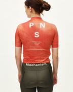 Women's Mechanism Jersey - AOP Hibiscus Orange