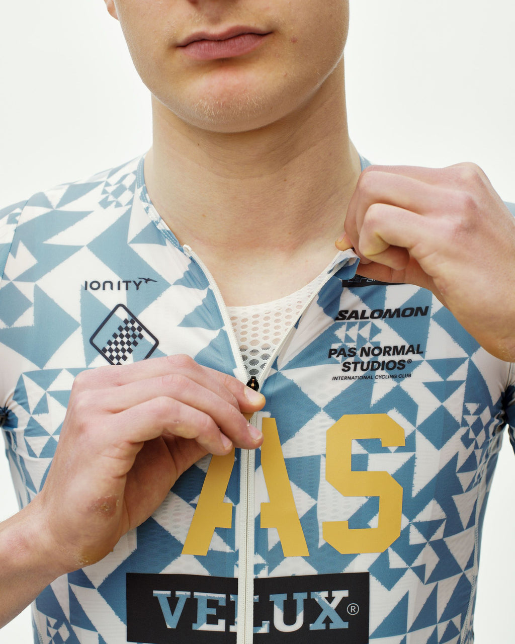 PAS Racing Mechanism Pro Jersey - AOP Origami Light Blue