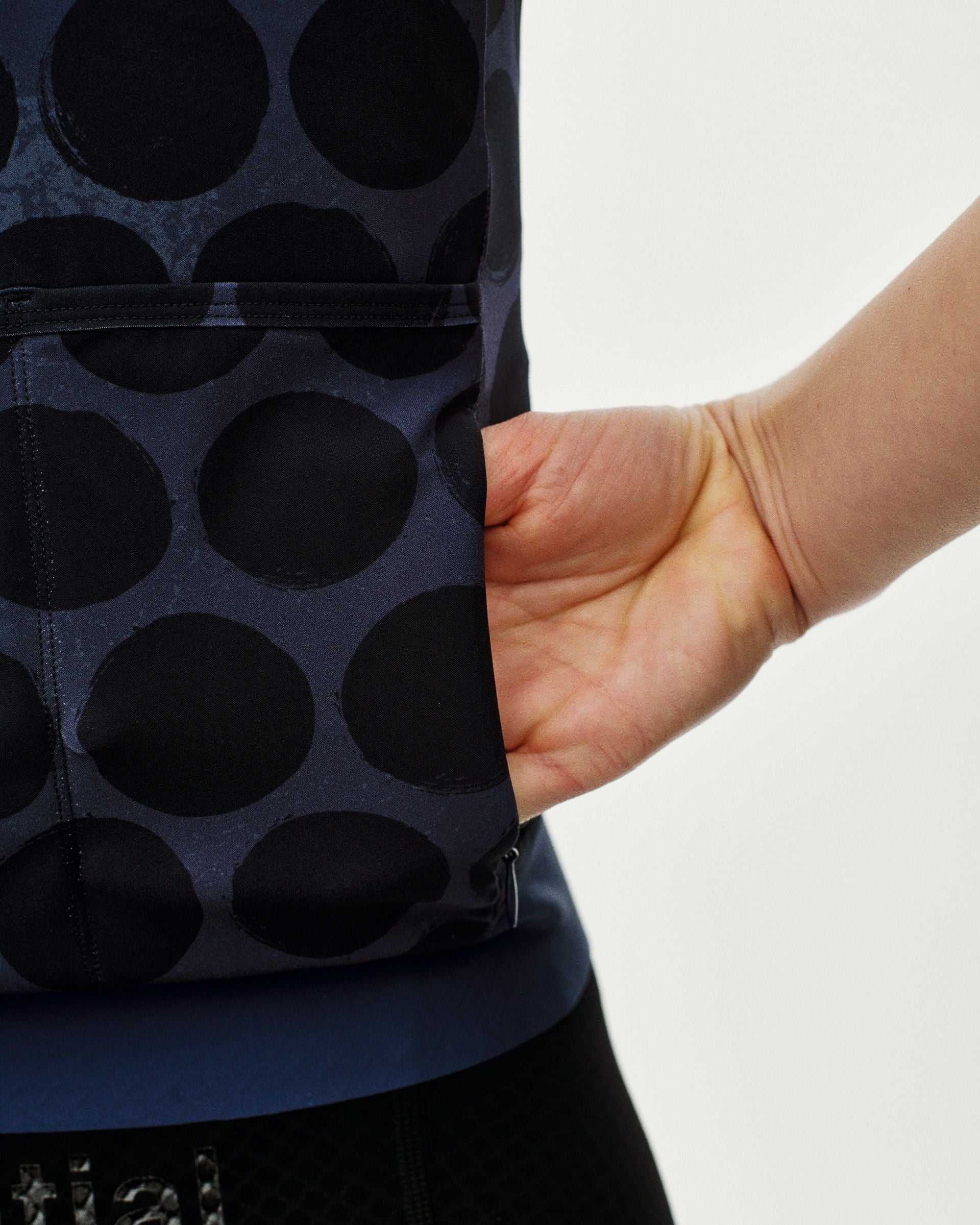 Women's Essential Jersey - Dot Dark Navy