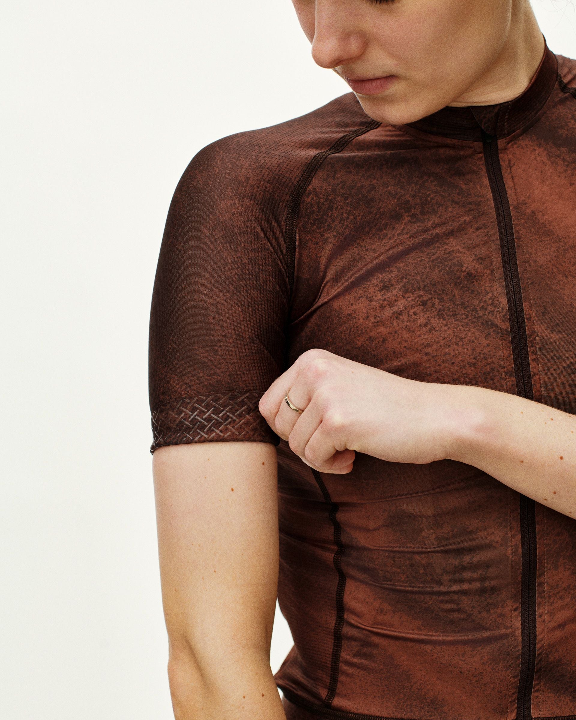 Women's Mechanism Jersey - AOP Light brown