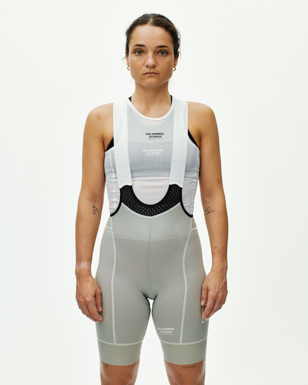 Women's Breakfast Club Mechanism Bibs - Light Grey