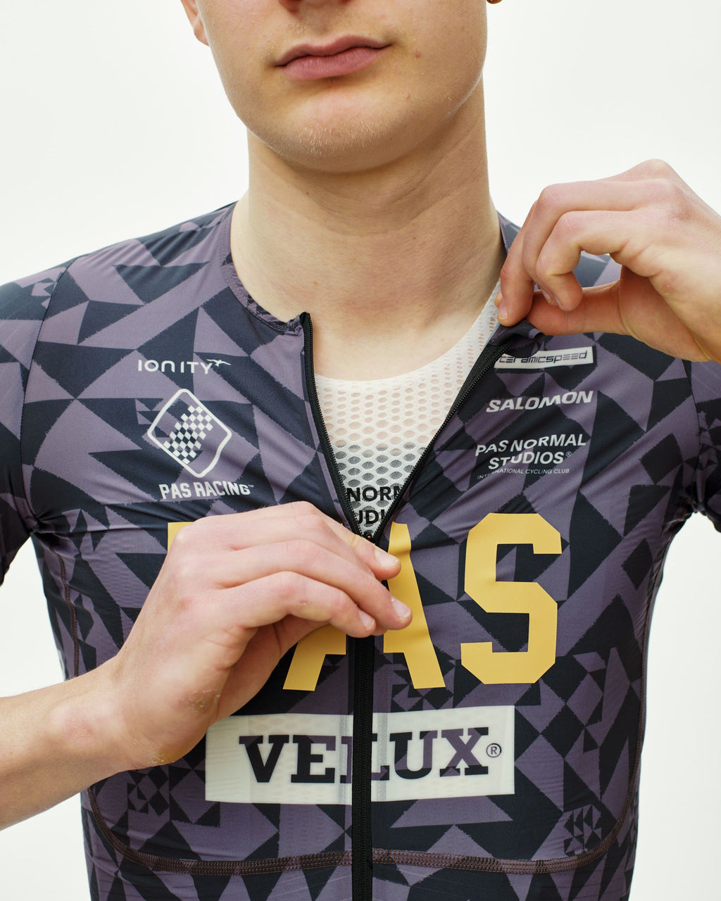 PAS Racing Mechanism Pro Jersey - AOP Origami Grey