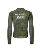 Essential Light Long Sleeve Jersey - AOP Grain Dark Lime