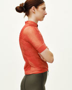 Women's Mechanism Stow Away Gilet - AOP Hibiscus Orange