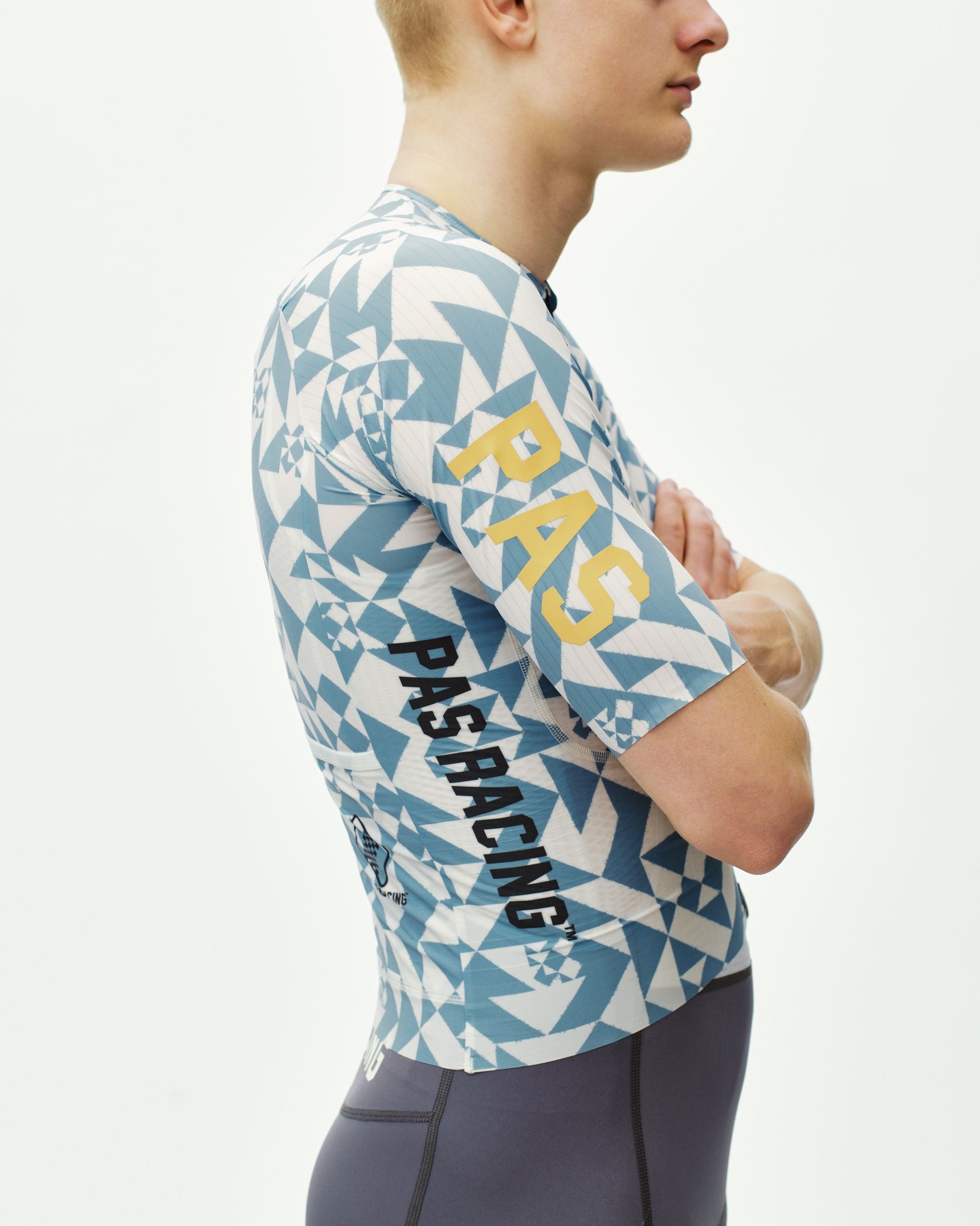 PAS Racing Mechanism Pro Jersey - AOP Origami Light Blue