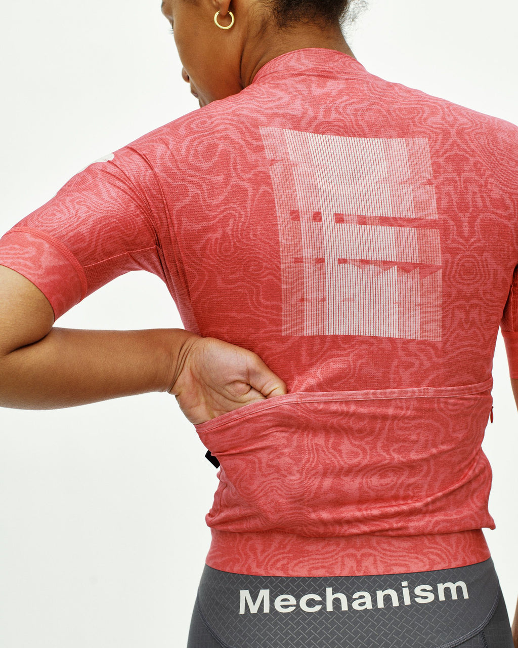Women's Mechanism Logo Jersey - AOP RTN Classic red