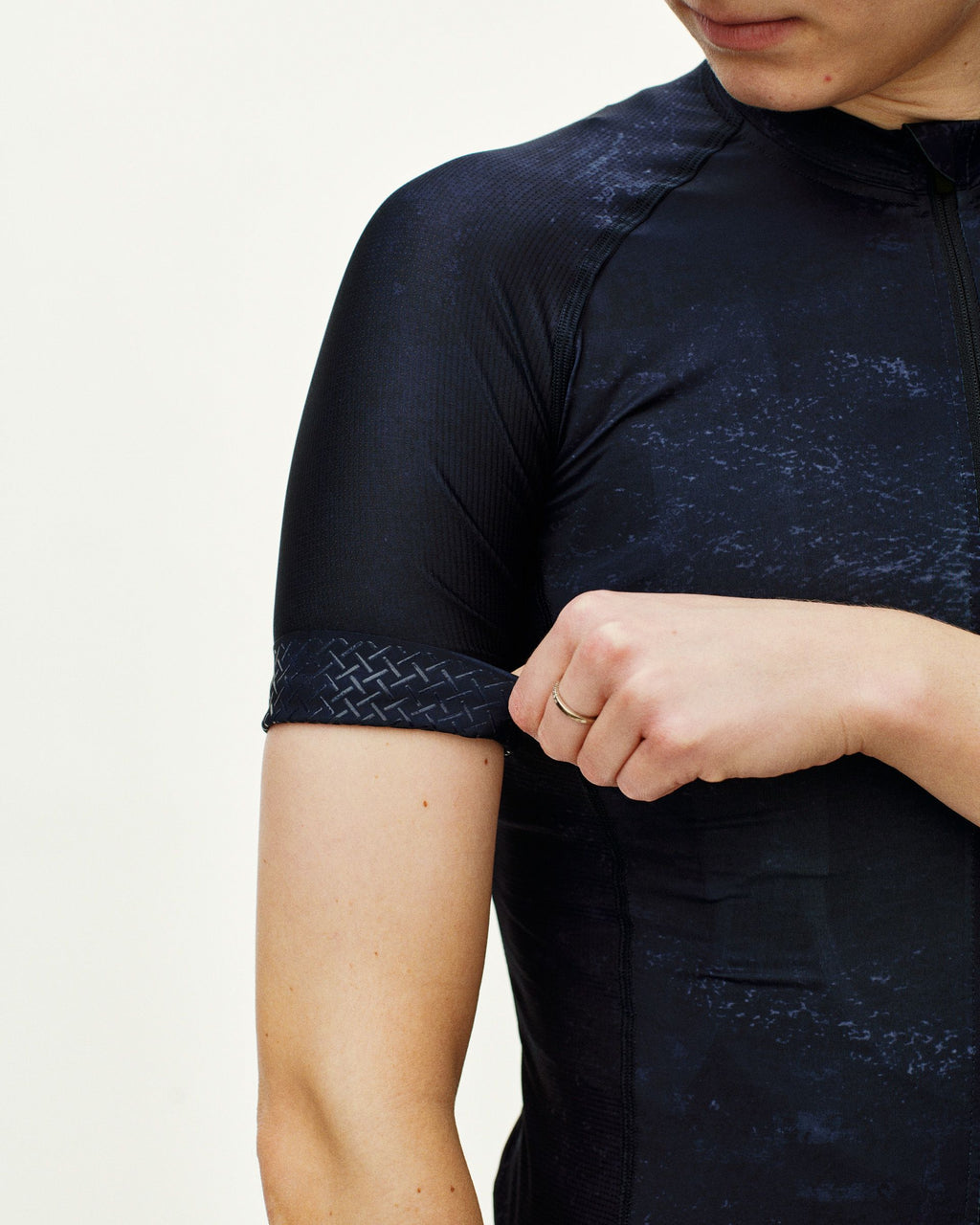 Women's Mechanism Jersey - AOP Indigo