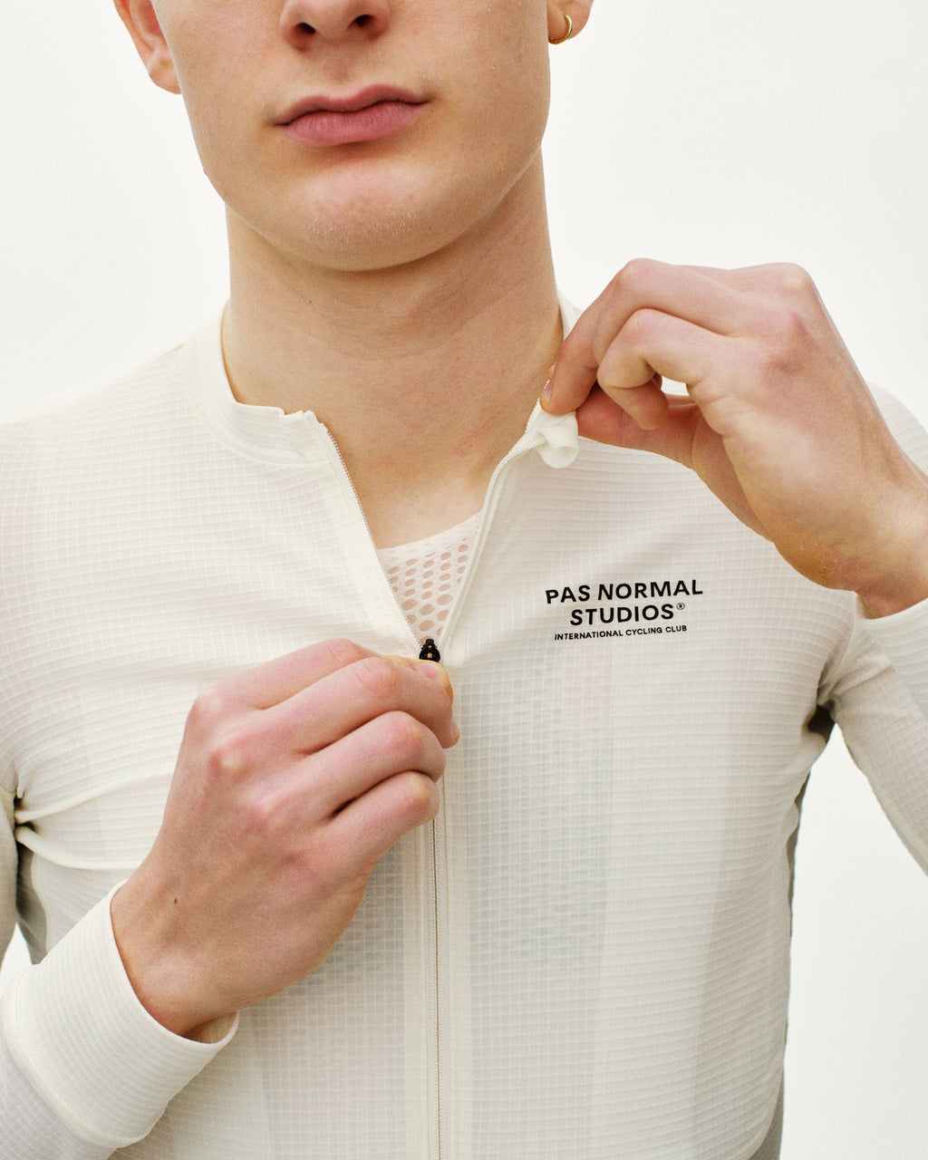 Mechanism Pro Long Sleeve Jersey - Off White / Light Grey