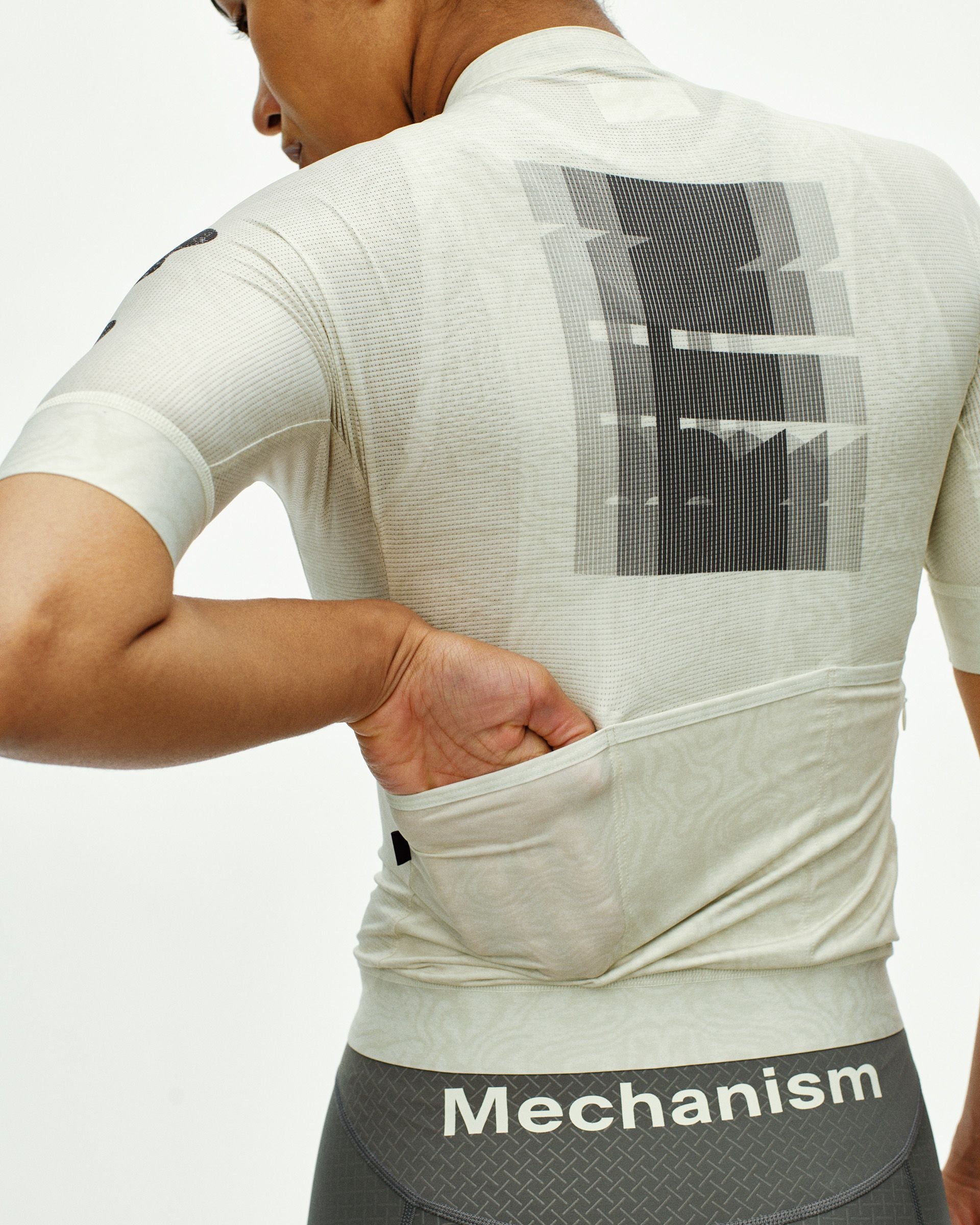 Women's Mechanism Logo Jersey - AOP RTN Off White