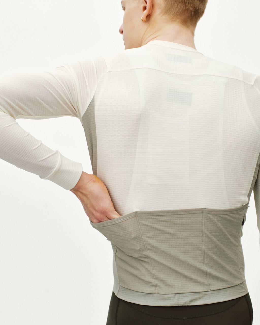 Mechanism Pro Long Sleeve Jersey - Off White / Light Grey