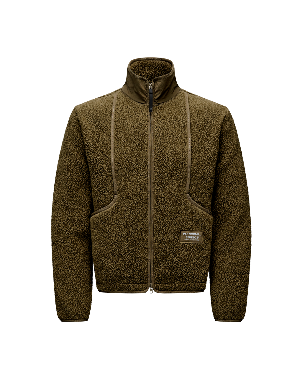Off-Race Pile Fleece Jacket - Deep Olive