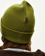 Off-Race Heavy Knit Beanie - Dark Lime