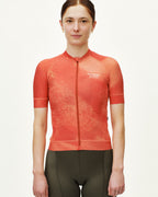 Women's Mechanism Jersey - AOP Hibiscus Orange