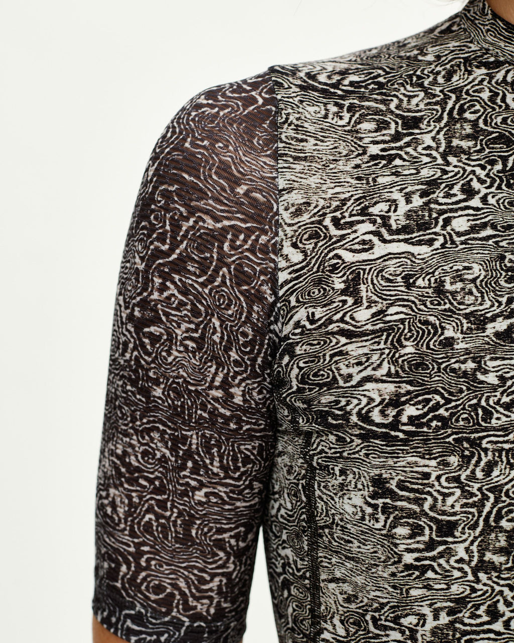 Women's Essential Light Jersey - AOP Grain Off White