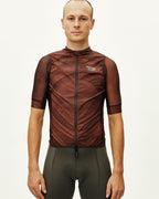 Mechanism Stow Away Gilet - AOP Light brown