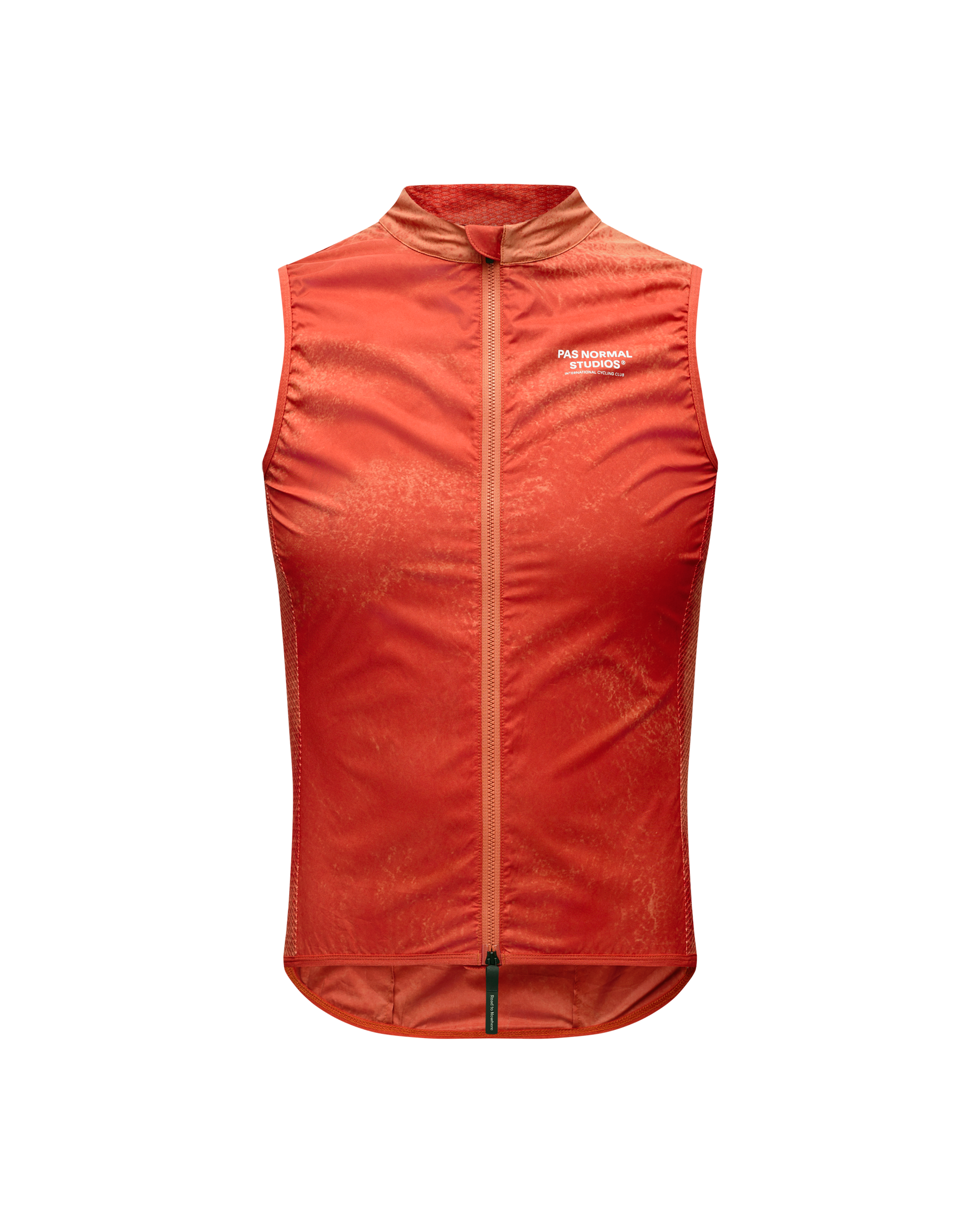 Mechanism Stow Away Gilet - AOP Hibiscus Orange
