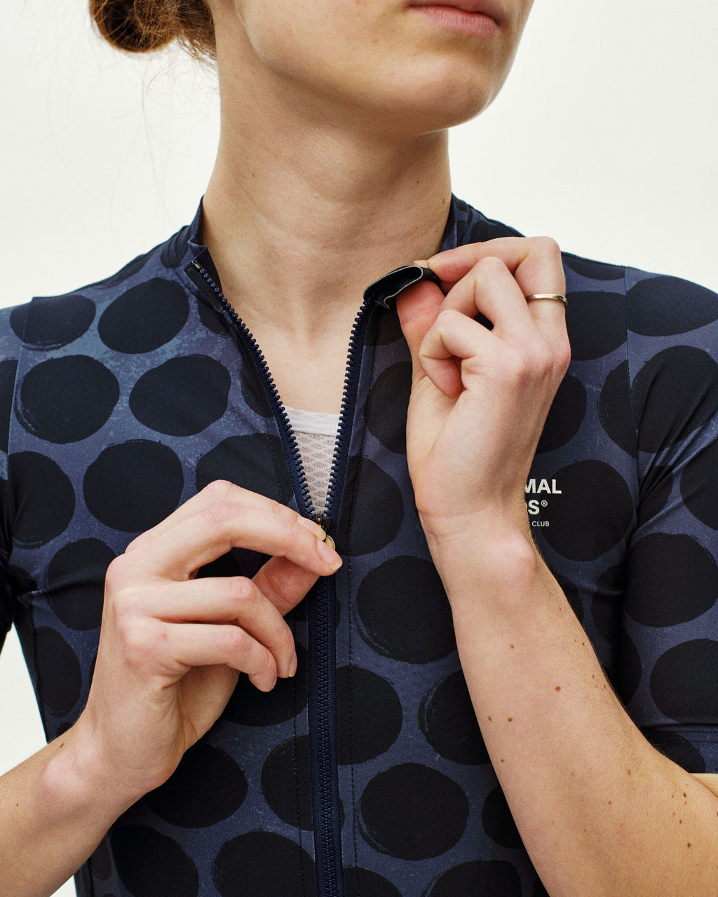 Women's Essential Jersey - Dot Dark Navy