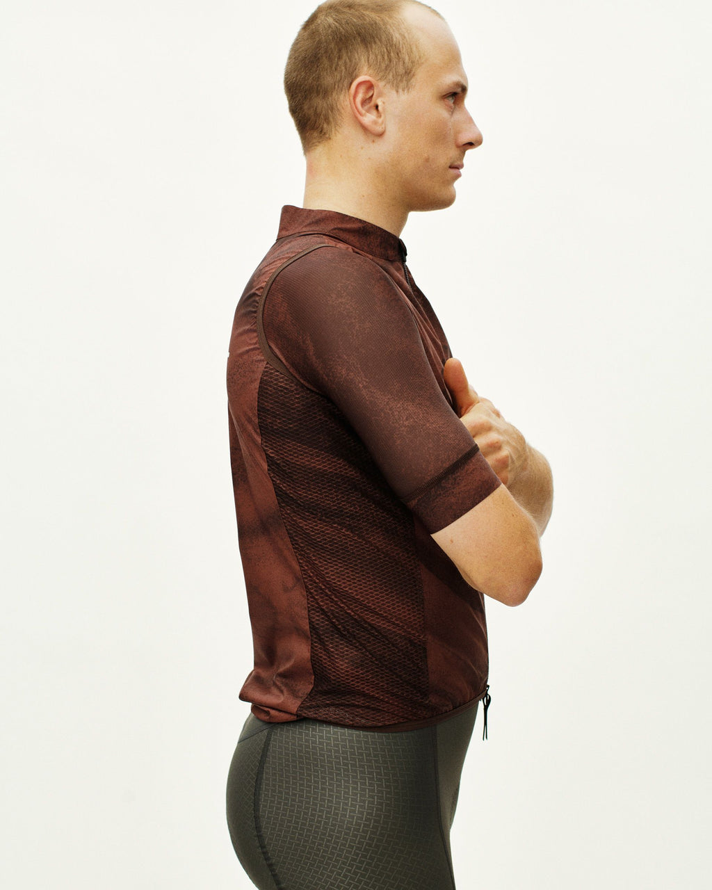 Mechanism Stow Away Gilet - AOP Light brown