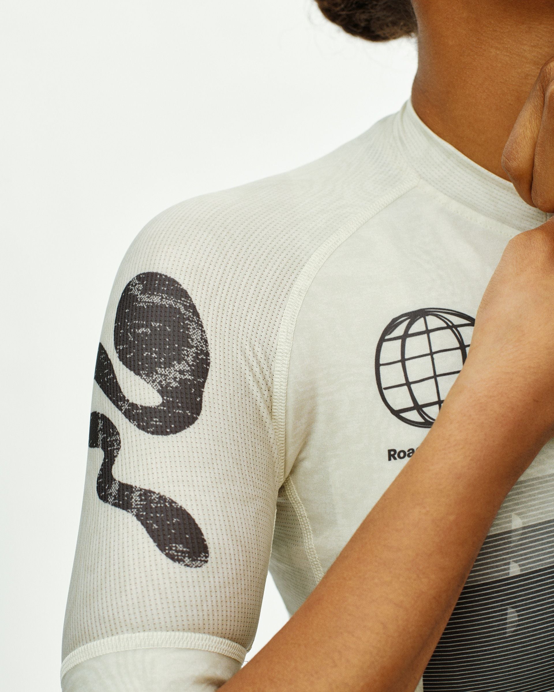 Women's Mechanism Logo Jersey - AOP RTN Off White