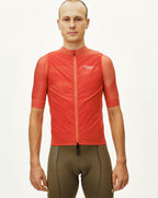 Mechanism Stow Away Gilet - AOP Hibiscus Orange
