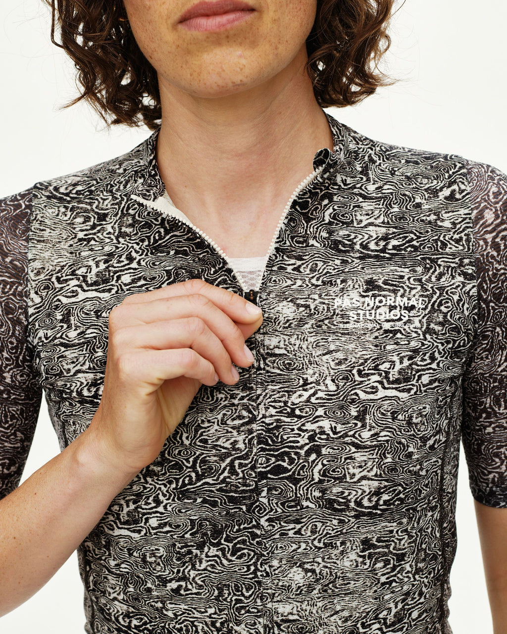 Women's Essential Light Jersey - AOP Grain Off White