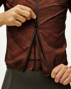 Mechanism Stow Away Gilet - AOP Light brown
