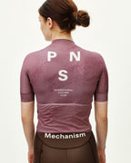 Women's Mechanism Jersey - AOP Dark Mauve