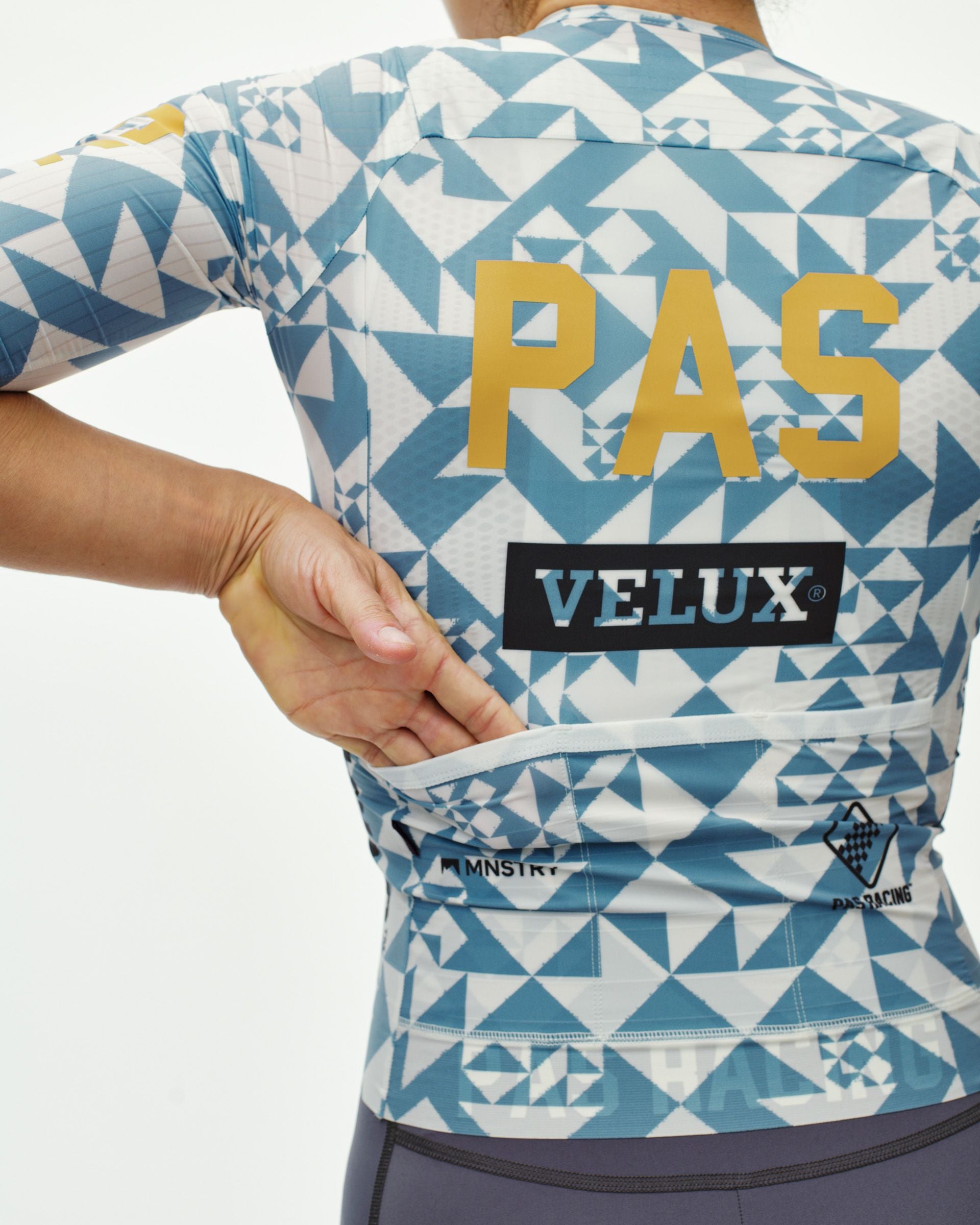 Women's PAS Racing Mechanism Pro Jersey - AOP Origami Light Blue