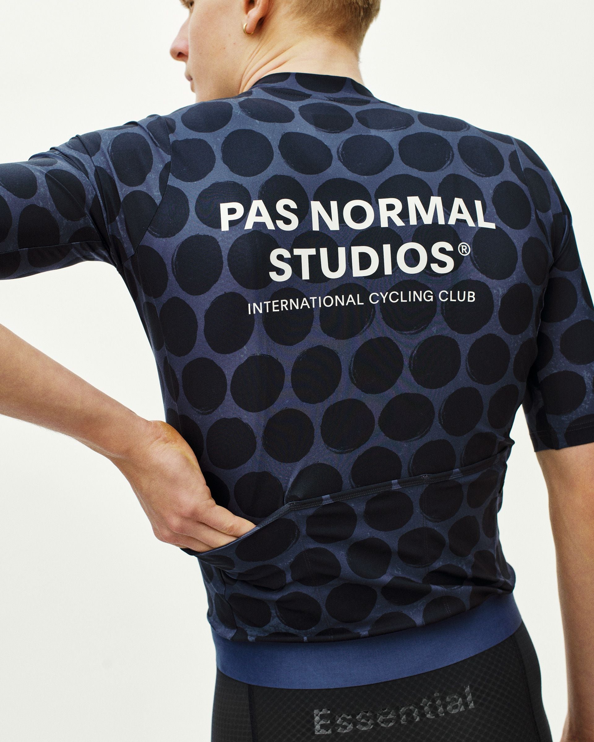 Essential Jersey - Dot Dark Navy