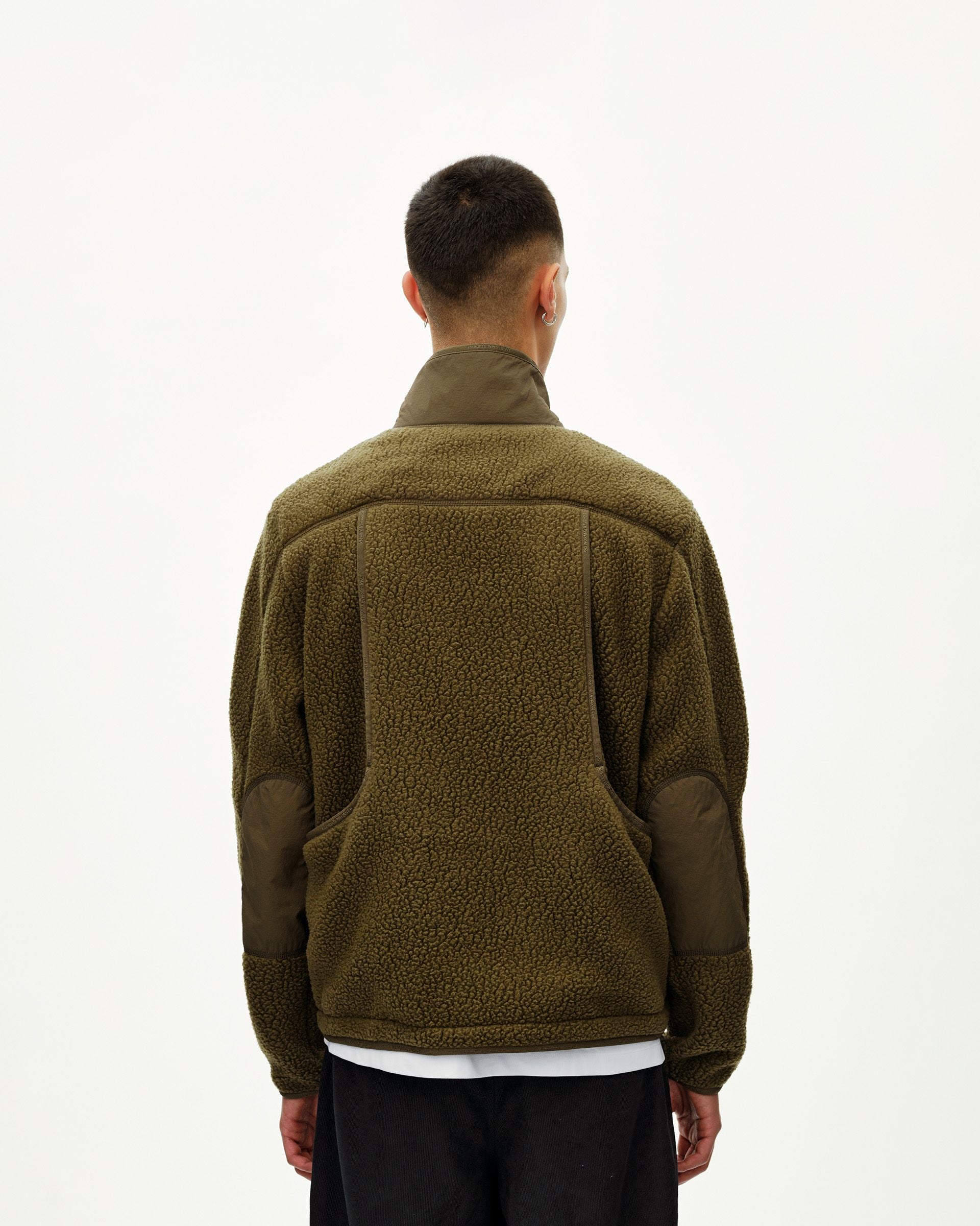 Off-Race Pile Fleece Jacket - Deep Olive