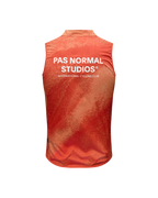 Mechanism Stow Away Gilet - AOP Hibiscus Orange