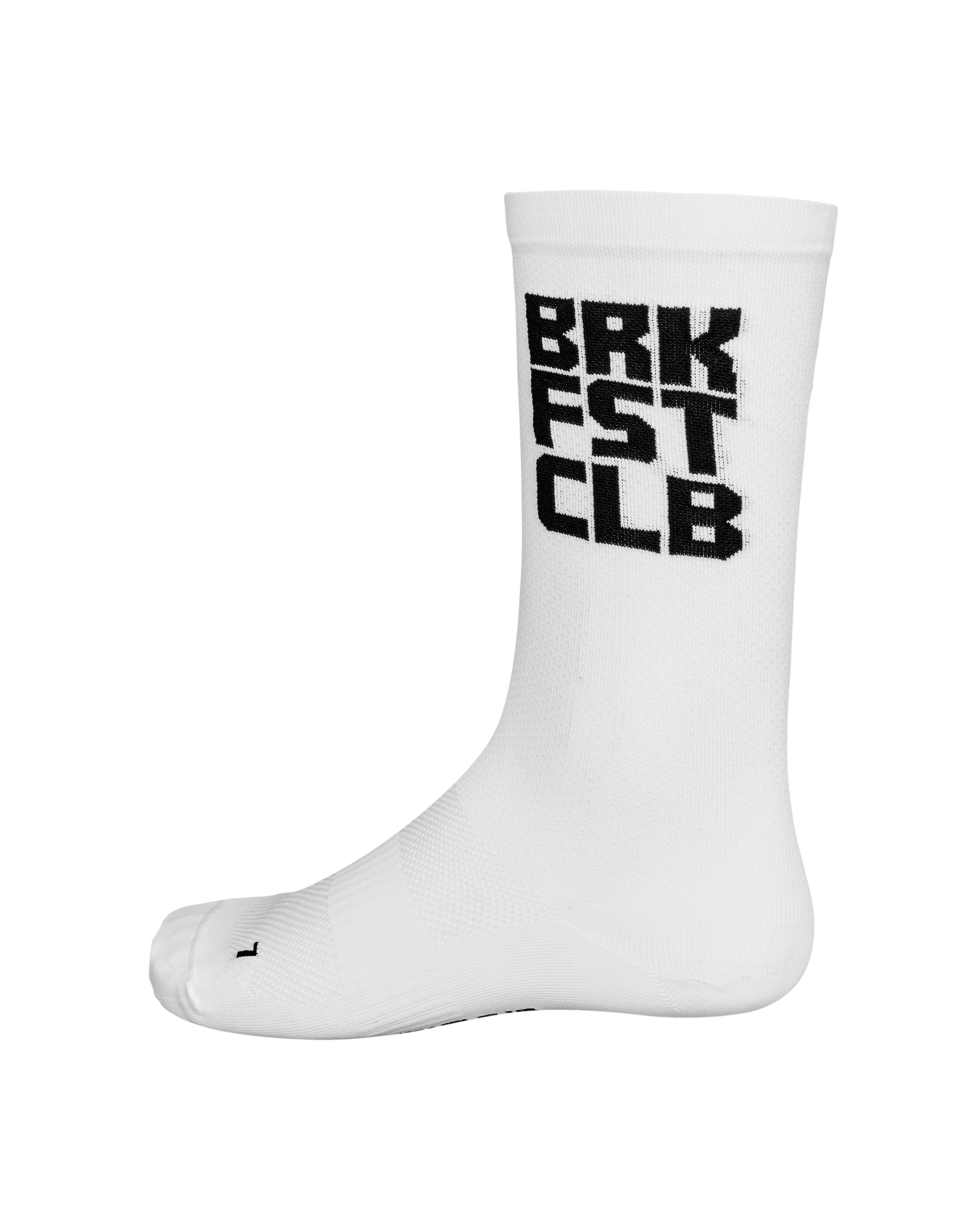 Breakfast Club Race Socks - White