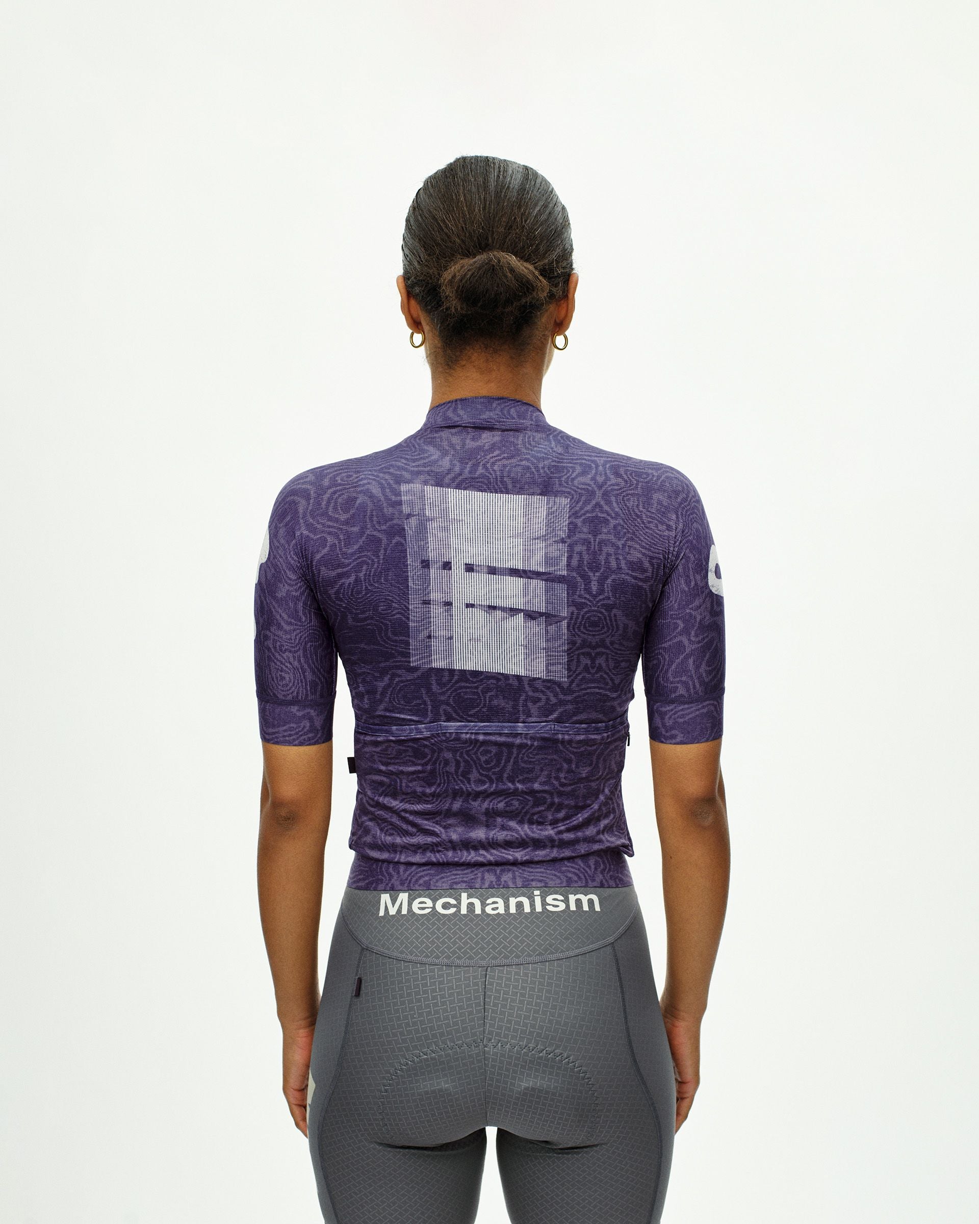 Women's Mechanism Logo Jersey - AOP RTN Dark Purple