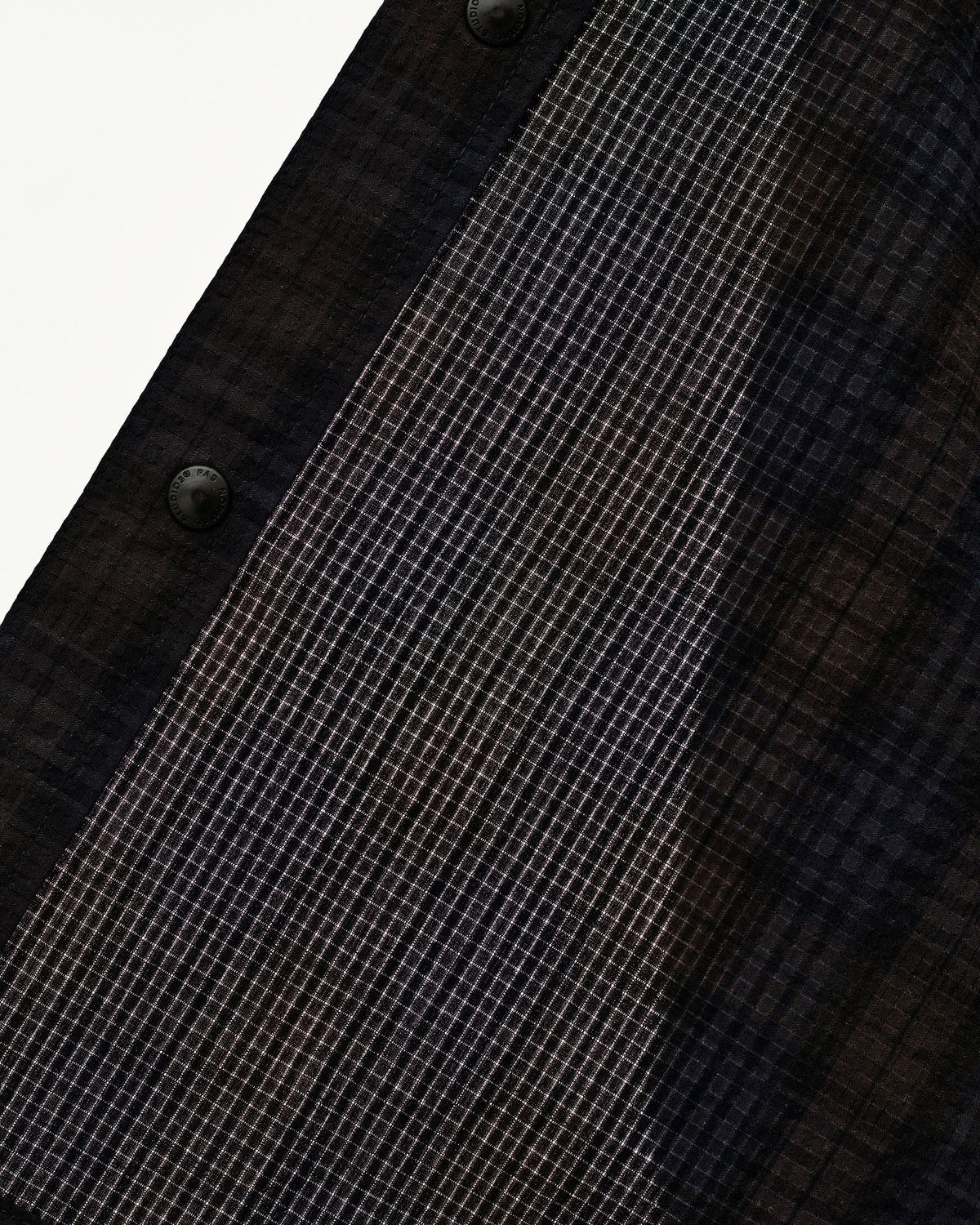 Off-Race Seersucker Shirt - Dark Navy