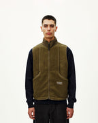 Off-Race Pile Fleece Vest - Deep Olive