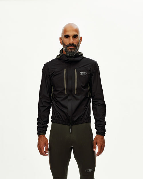 Escapism Hooded Lightweight Jacket - Black
