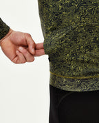 Essential Light Long Sleeve Jersey - AOP Grain Dark Lime