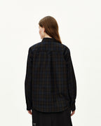 Off-Race Seersucker Shirt - Dark Navy